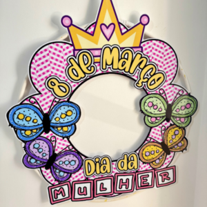 Moldura para Bambolê tema “Dia da Mulher”