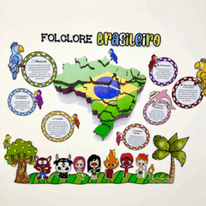 Painel tema Folclore Brasileiro
